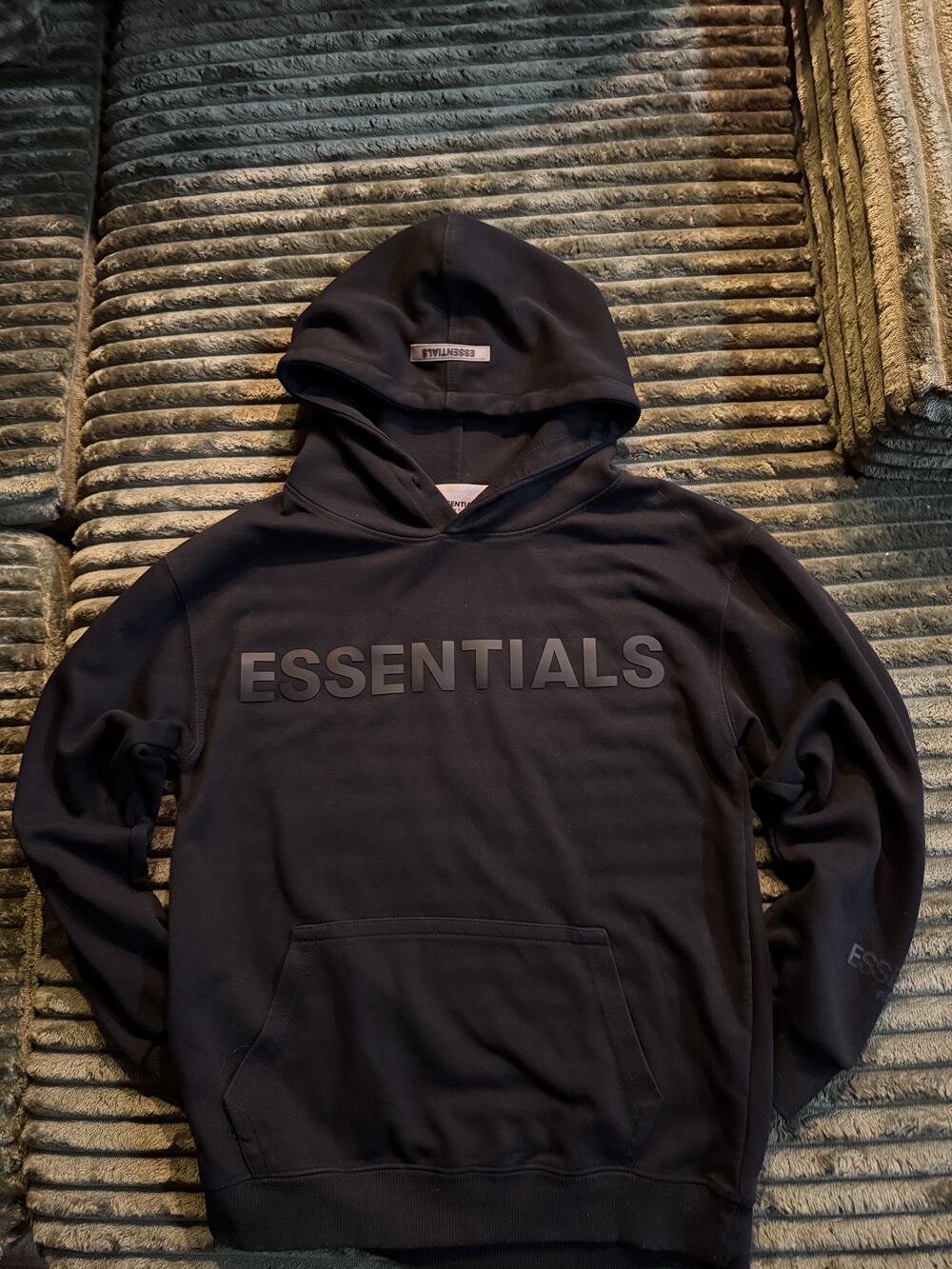 Essentials black hoodie